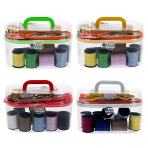 Mini Nähset Faden Schere Klebeband Stifte Nadel Reisen Zuhause Tragbare Tragetasche - Bild 1 von 24