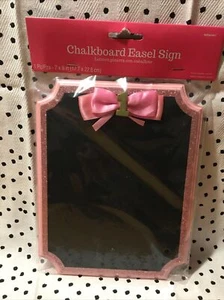 Baby Girl First Birthday Chalkboard Easel Sign (7”x9”) - Picture 1 of 3