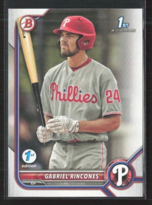 2022 Bowman Draft 1st Edition #BD-142 Gabriel Rincones Philadelphia Phillies - Image 1 of 2
