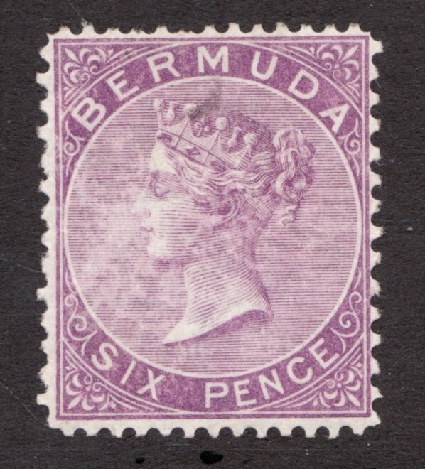 1903 Bermuda Sc# 8 - Six Pence, QV, Violet. HR Cv$17 - Image 1 of 1