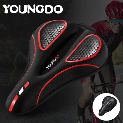 YOUNGDO Bicycle Seat Cushion with Waterproof Gel Bike Seat Cover Fit for Road BMX MTB