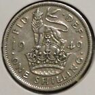 British CN Shilling - 1949-E - King George VI