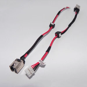 DC POWER JACK HARNESS CABLE Toshiba Satellite C55-C S55-C C55T-C5224 C55T-C5300 - Imagen 1 de 3