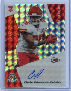 2020 Panini Mosaic CLYDE EDWARDS-HELAIRE RC Rookie Silver Prizm Auto CHIEFS - Picture 1 of 2