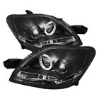 Spyder Projector Headlights, LED Halo, DRL, Black, Fits 07-11 Toyota Yaris Sedan