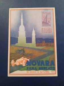 1947 Novara - Marktmesse (3. Briefmarkenausstellung) - Bild 1 von 2