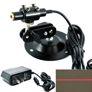 Focusable 650nm 50mw 5V Red Line Diode Laser Module With Adapter+Holder 12x55mm - Picture 1 of 5