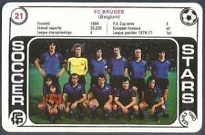 FKS 1977/78 SOCCER STARS-TRUMP CARD-SERIES 2- #21-FC BRUGES TEAM PHOTO