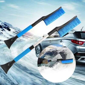 Ice Scraper With Brush For Car Van Taxi Windshield Windscreen Snow Removal Wipe - Picture 1 of 10