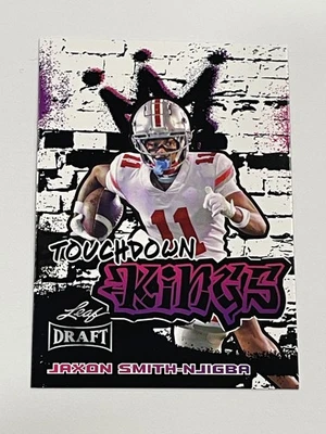 2023 Leaf Draft Football #97 - Jaxon Smith-Njigba - Ohio State Buckeyes - Image 1 of 2