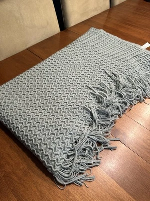 World Market Waffle Tejido Flecos Lanzamiento 50” x 60” Como Nuevo Salvia Acrílico Ligero Foto 1 de 3