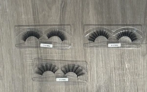 New In Box Self Adhesive Eye Lashes 3- Natural, Full & Fuller All Black  - Picture 1 of 1