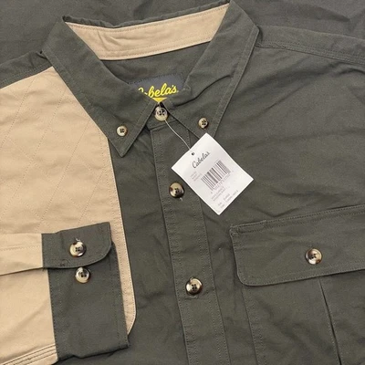 Cabela's Classic II Right Handed Shooting Shirt Men XL Hunting Patch Shoulder - Image 1 of 4