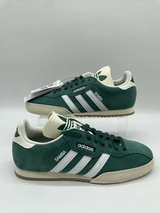 Adidas Originals Samba Super Trainers Green White UK 8 EU 42 BNWOB - Picture 1 of 7