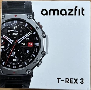 Amazfit T-Rex 3 - 48.5mm Fitness Smart Watch w/ Voice Control (Onyx) BRAND NEW! - Picture 1 of 6