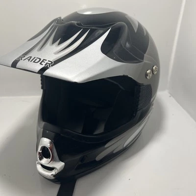 CASCO DE MOTOCROSS RAIDER MX-3 CON VISERA MEDIANA  Foto 1 de 4