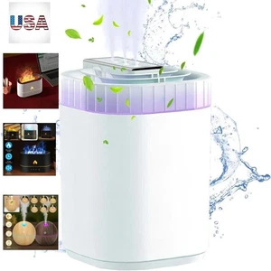 Ultrasonic Humidifier 3L Large Room / Flame Effect / Wood Grain Mini for Indoor - Picture 1 of 23