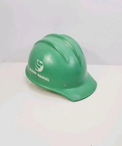 Vtg Original GREEN BULLARD 502 Fiberglass Hard Boiled HARD HAT IRONWORKER - Picture 1 of 11