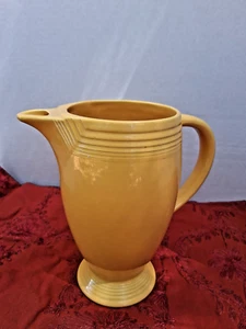 Fiestaware antica brocca servizio caffè oro senza coperchio di Homer Laughlin alta 8 pollici - Foto 1 di 5
