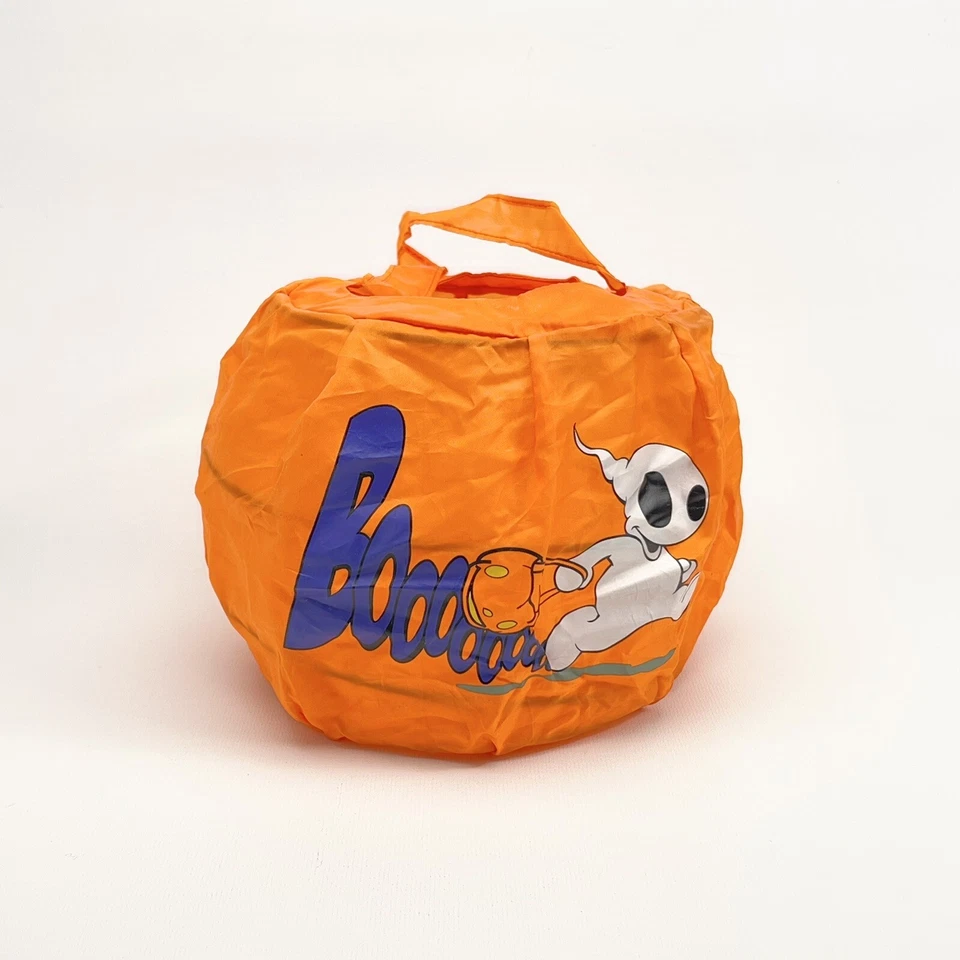 Cubo de caramelo vintage TRUCO O TRATO tela y primavera POR GEMMY INDUSTRIES Foto 1 de 4