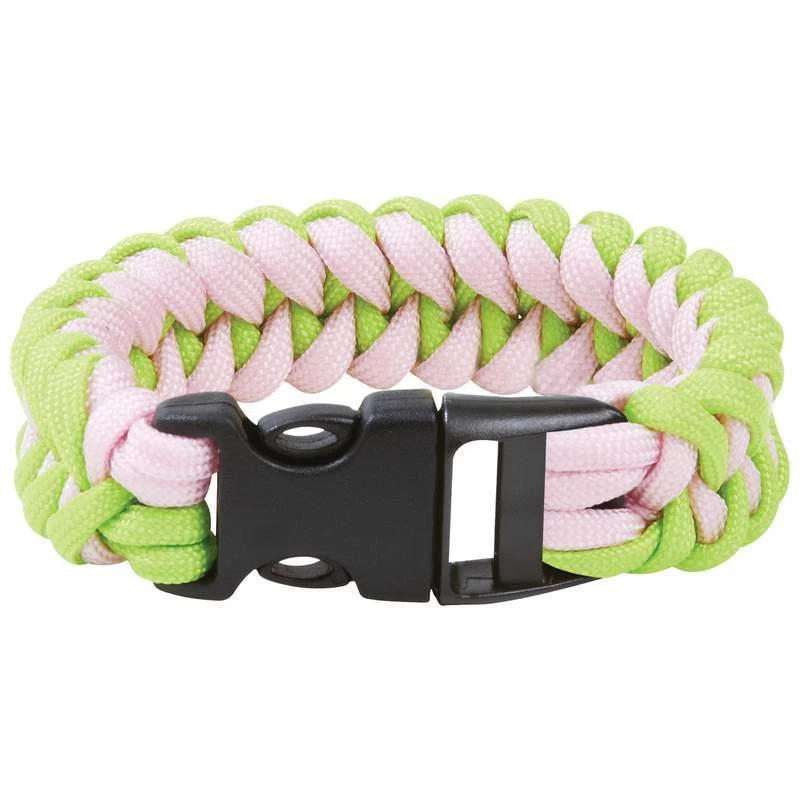 Pulsera Maxam™ 8" Fluorescente Verde y Rosa Paracord Foto 1 de 2