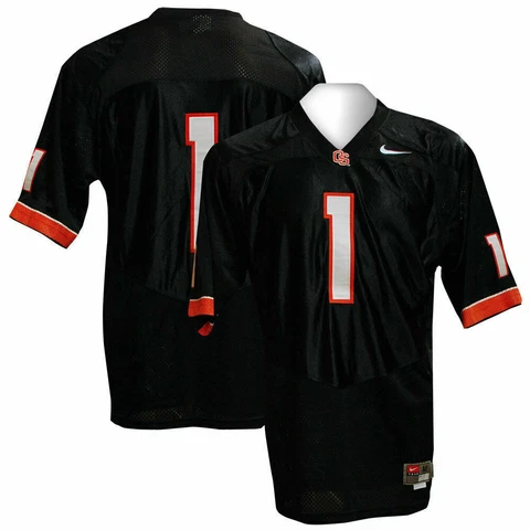 Nike Men's Oregon State Beavers #1 Black Jersey Sewn Cover