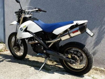 BMW G650X 2006-2009 MassMoto Terminale Scarico Ovale Inox Carbonio Cap Nuovo Foto 1 de 3