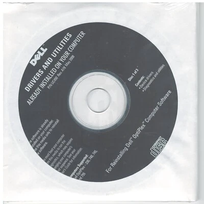 May 2008 Dell OptiPlex 330 740 745 755 Driver & Utilities CD UC450 Rev. A19 New - Image 1 of 2