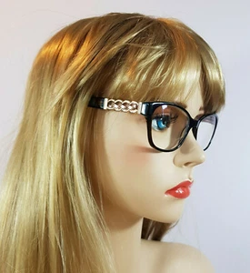 Lunettes GUESS Havana Tortoise montures dorées corne rectangulaire 2382 femmes - Imagen 1 de 12