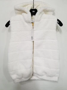 Janie And Jack White Winter Vest Sz 14-16 - Picture 1 of 9