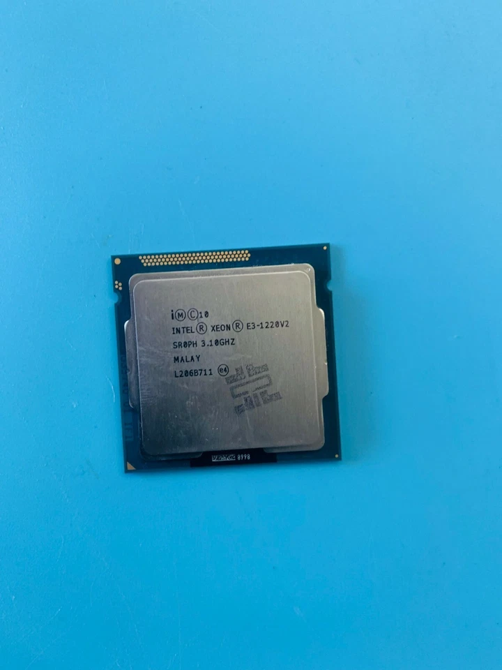 Intel Xeon E3-1220 V2 SR0PH 3.1Ghz 4Core 4T 8MB 69W Socket 1155 CPU Processor - Image 1 of 4