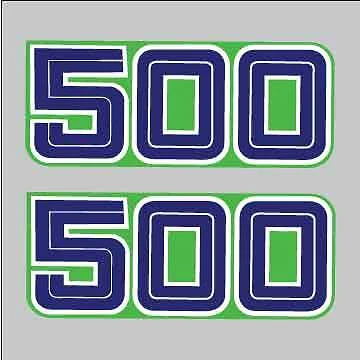 1986 KAWASAKI KX 500 Side Panel Decal set AHRMA  - Imagem 1 de 1