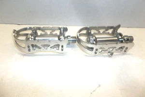 Vintage KKT TPA Kyokuto Top Run Pedals 9/16" Chrome Japan - Picture 1 of 6