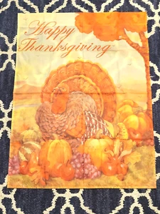 Ernte Türkei Herbst Erntedank Garten Flagge Herbst Kürbisse 27"x35" - Bild 1 von 5