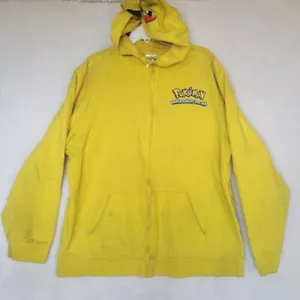Herren Pokemon Pikachu Hoodie Jacke XXL Gelb, Flecken - Bild 1 von 10