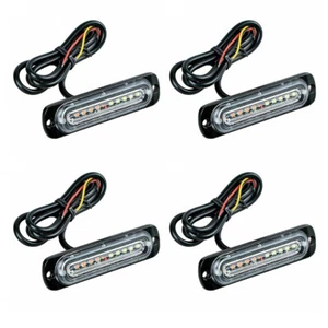 Super Yellow & White Alert Flash Strobe Blinking LED Signal Driving Fog Light - Imagen 1 de 16