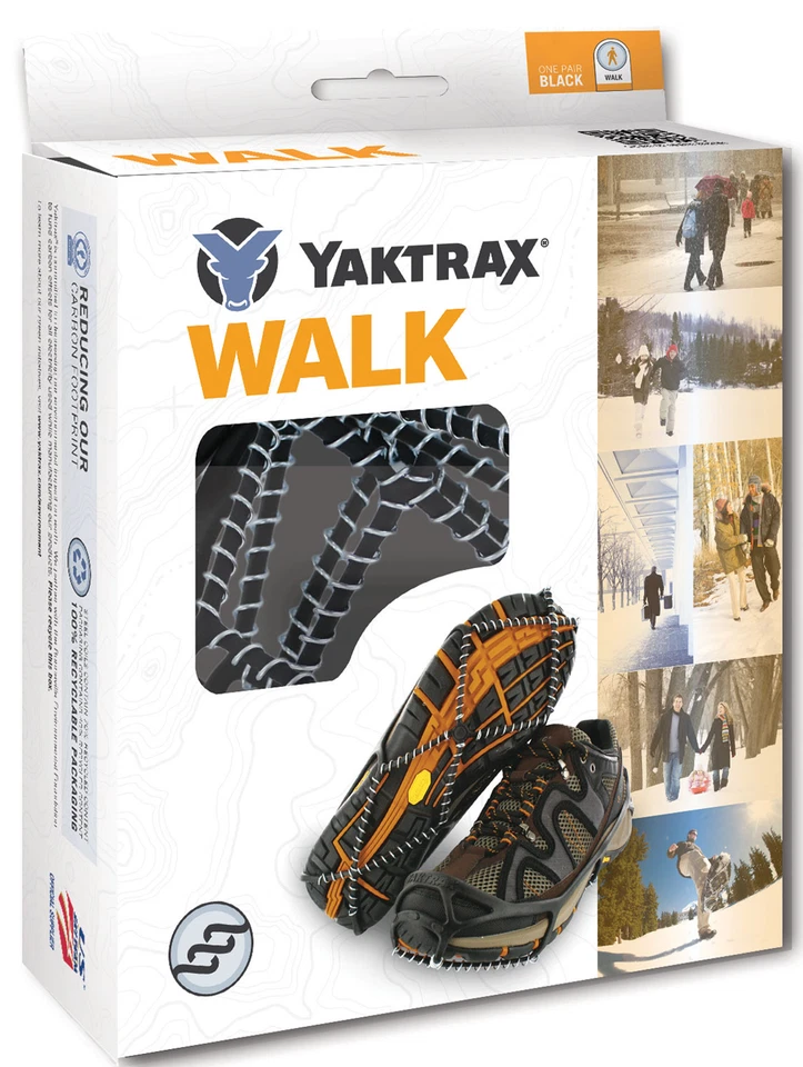 Yaktrax Walker Schwarz Schuhschneeketten