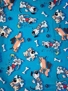 "Goofy Dogs" - Flannel Fabric - Fabri-Quilt, Inc. - Picture 1 of 4