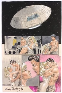 LOST IN SPACE #11 PG 28 ORIGINAL COMIC ART JUDY DON KISS. MICHAL DUTKIEWICZ 1992 - Bild 1 von 4