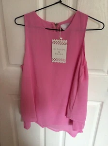 Silence & Noise Pink Layered Sleeveless Top Size 12 NWT - Picture 1 of 5
