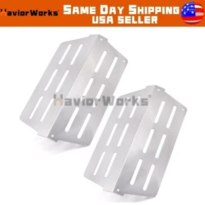 Placas térmicas de aço inoxidável substituem Weber Genesis 300 E/S310 E/S320 pacote com 2 - Imagem 1 de 4