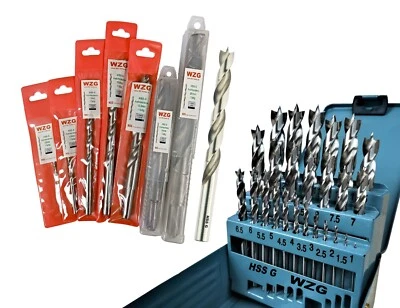 Profi HSS Holzbohrer / Kunststoffbohrer 3-20 mm Holz Bohrer Set / Satz 1-13 mm