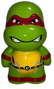 2014 FAB TMNT Raphael Teenage Mutant Ninja Turtles 9" Ceramic Piggy Bank EUC - Picture 1 of 4