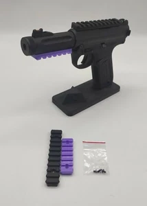 ESOSYSTEM3D SLITTE RAIL SUPERIORE INFERIORE AAP01 SOFTAIR NERO / VIOLA - Picture 1 of 1