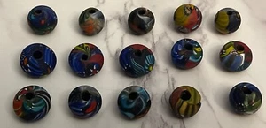 Vintage Multi Color Loose Glass Beads Bea-26 - Picture 1 of 16
