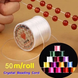 0.7mm Elastic Strong Stretch Beading Thread Line Cord Bracelet String Round DIY - Picture 1 of 19