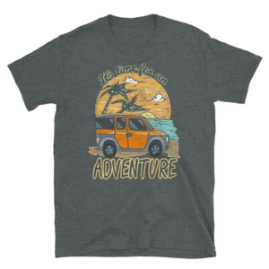 It's Time for an Adventure Shirt Orange Honda Element Van Camper Camping Outdoor - Picture 1 of 7