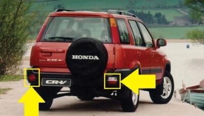 Juego de 2 luces traseras de parachoques inferiores genuinas Honda 95-01 LHD CR-V RD1 RD2 Foto 1 de 3