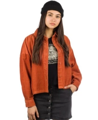 New NWT Women's Element Back In Town Corduroy Shirt Button Closure Size Medium - Image 1 of 4