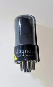 Vtg Tested Strong Smoked Glass Magnavox 6V6GT Amplifier Audio Power Vac Tube - Picture 1 of 7